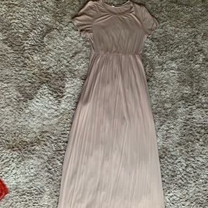 Tan maxi dress size small
